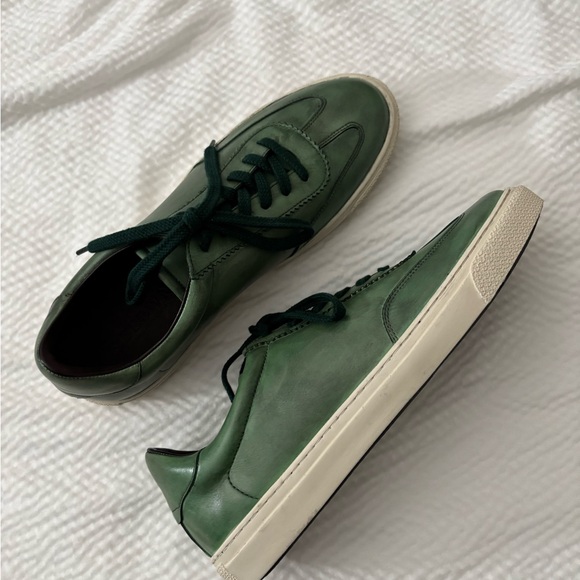G.Brown Green Retro Leather Minimalist Sneaker - Picture 5 of 13